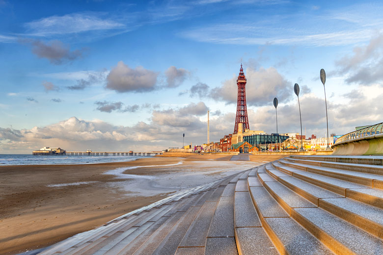 The Blackpool Tower along the Promenade