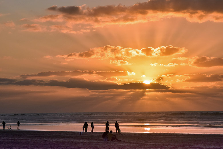 Sunset from Casablanca’s Atlantic coast