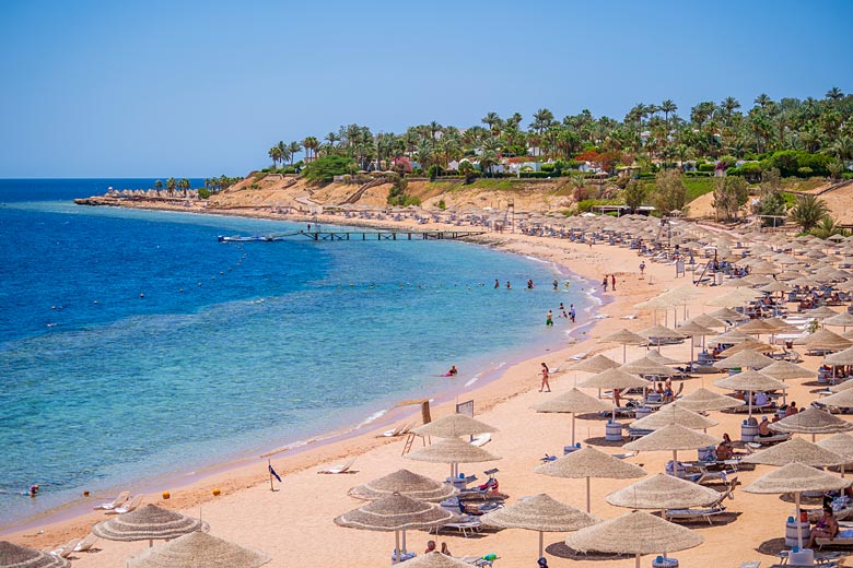 The inviting scene at Coral Bay, Sharm El Sheikh