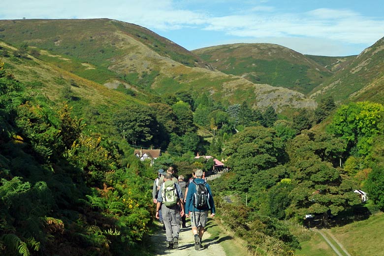Heading up on to the Long Mynd from Church Stretton