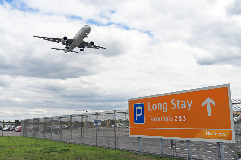 Long stay car park at London Heathrow Airport