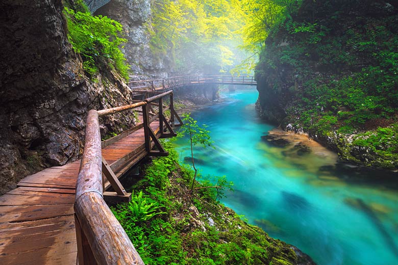 Walkway at Vintgar Gorge, Slovenia